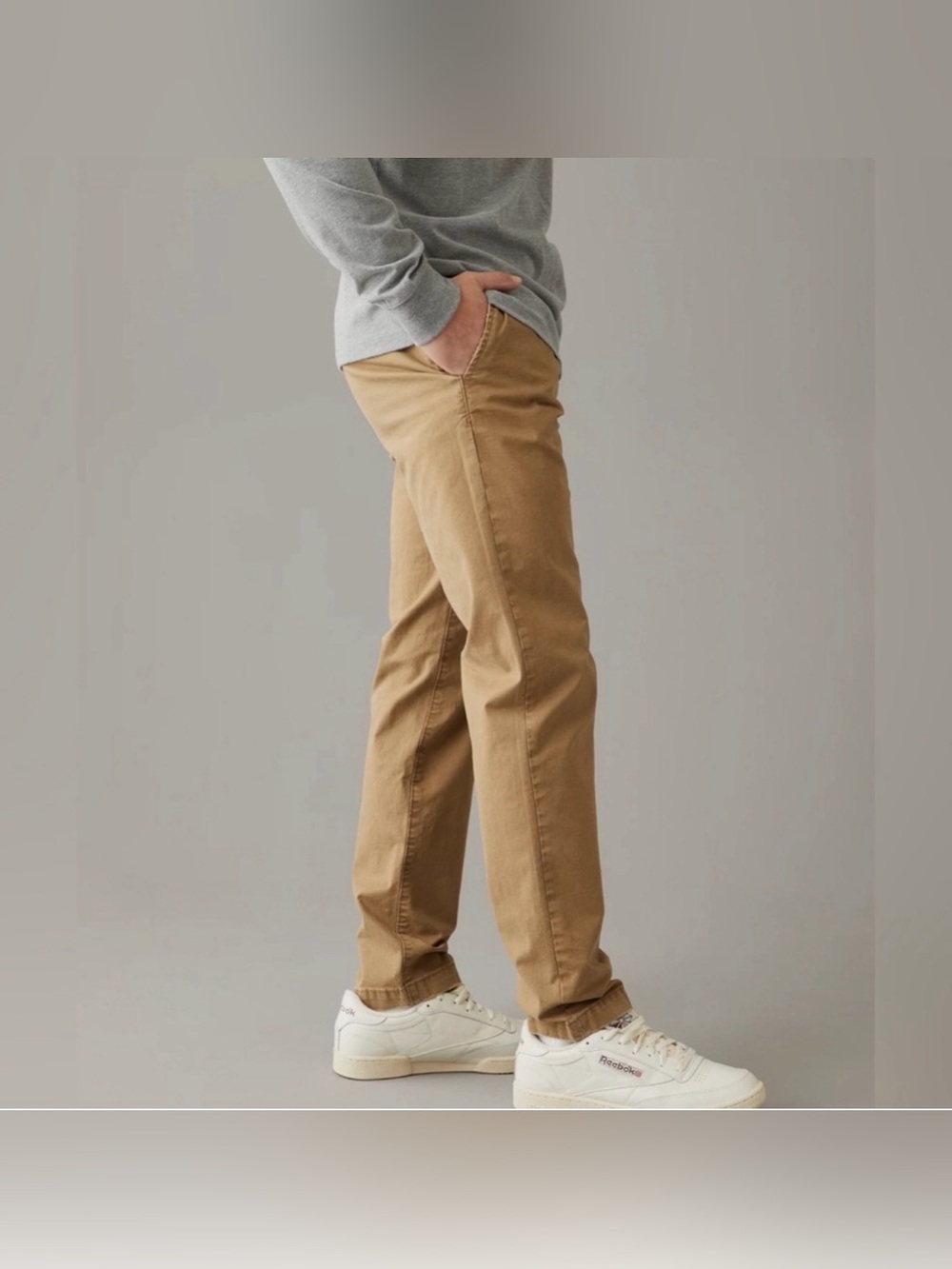 American Eagle Outfitters Men’s Slim Straight Khaki Pants